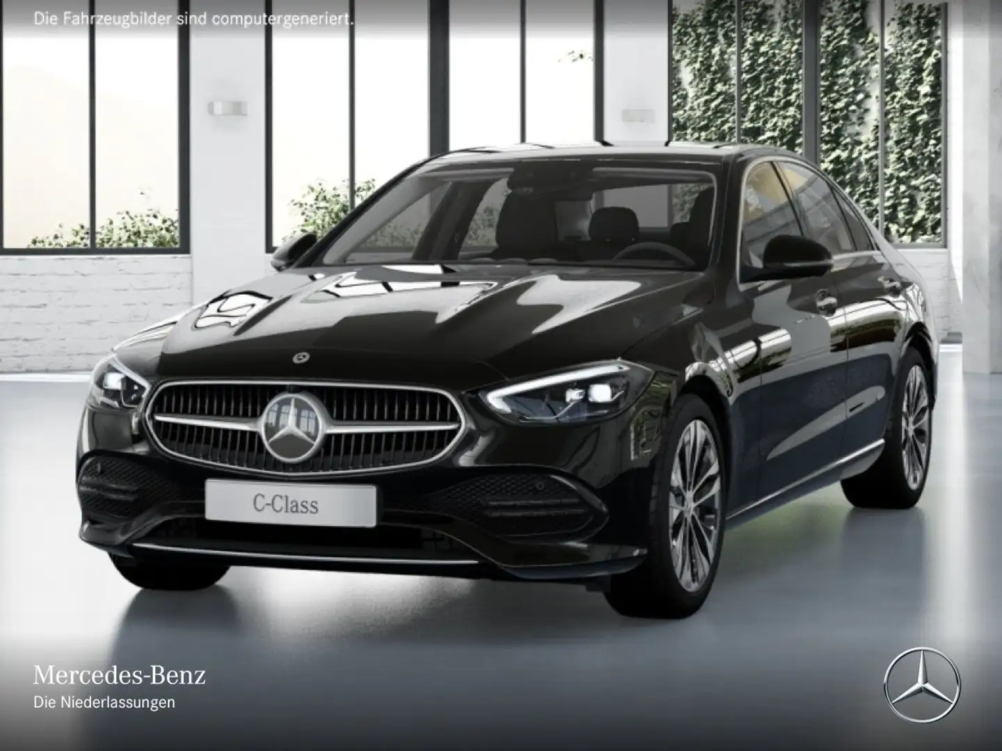 Mercedes-Benz C 300 e 4M AVANTG+360+AHK+LED+KEYLESS+9G Schwarz - 2