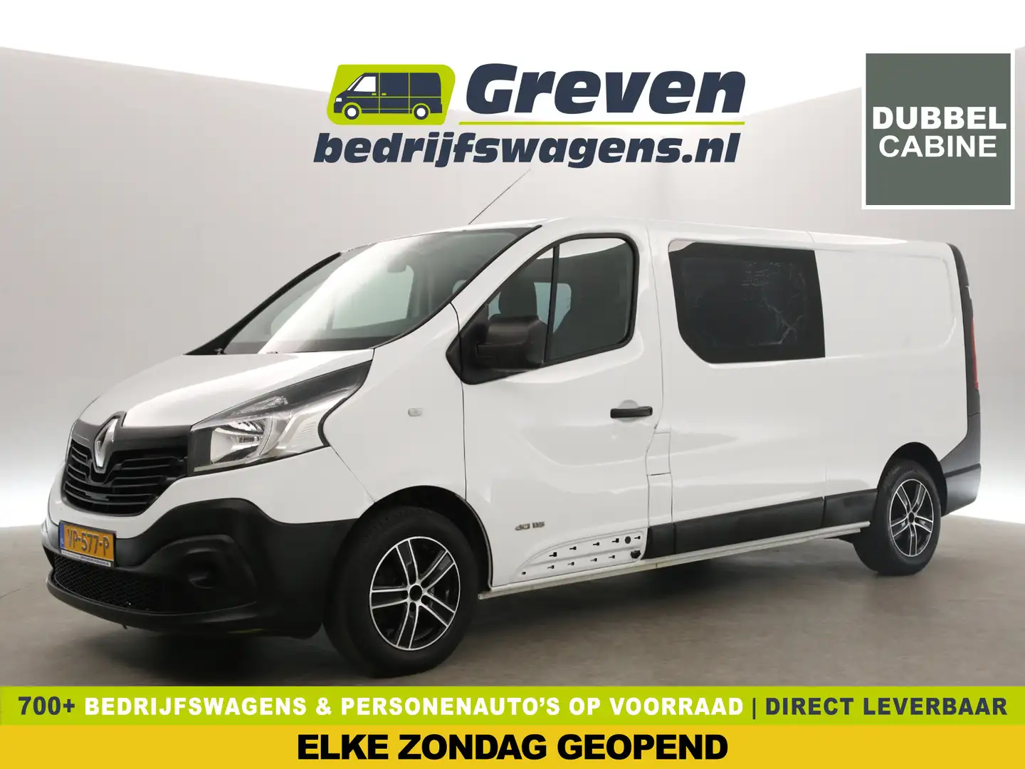 Renault Trafic 1.6 dCi T29 L2H1 APK t/m 11-2025 | Dubbele Cabine White - 1