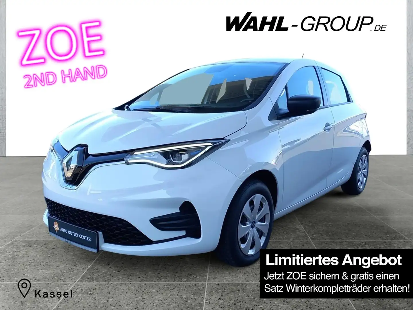 Renault ZOE LIFE ZE 40 R110 **BATTERIEKAUF*TEMPOMAT*SHZ** Weiß - 1