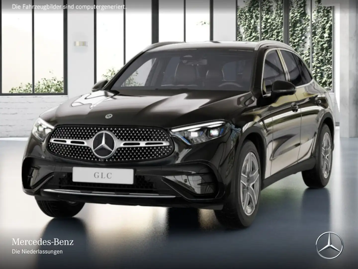 Mercedes-Benz GLC 200 4M AMG+360+AHK+TOTW+KEYLESS+9G Black - 2