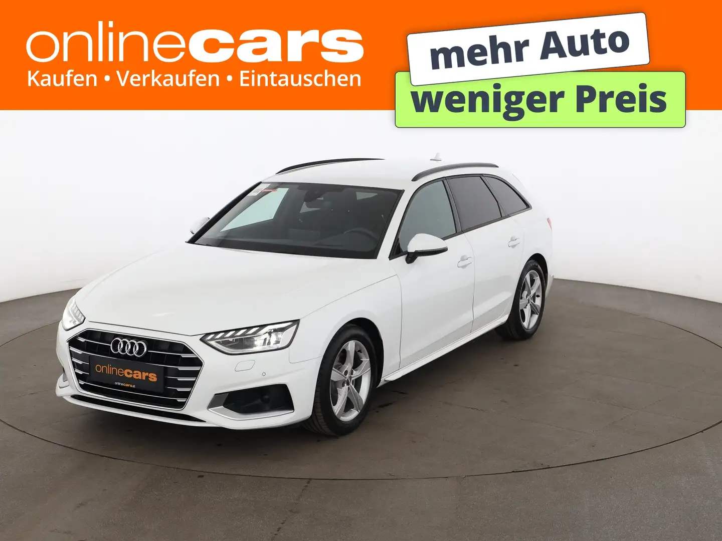 Audi A4 Avant 35 TDI advanced Aut MATRIX HEAD-UP AHK Weiß - 1