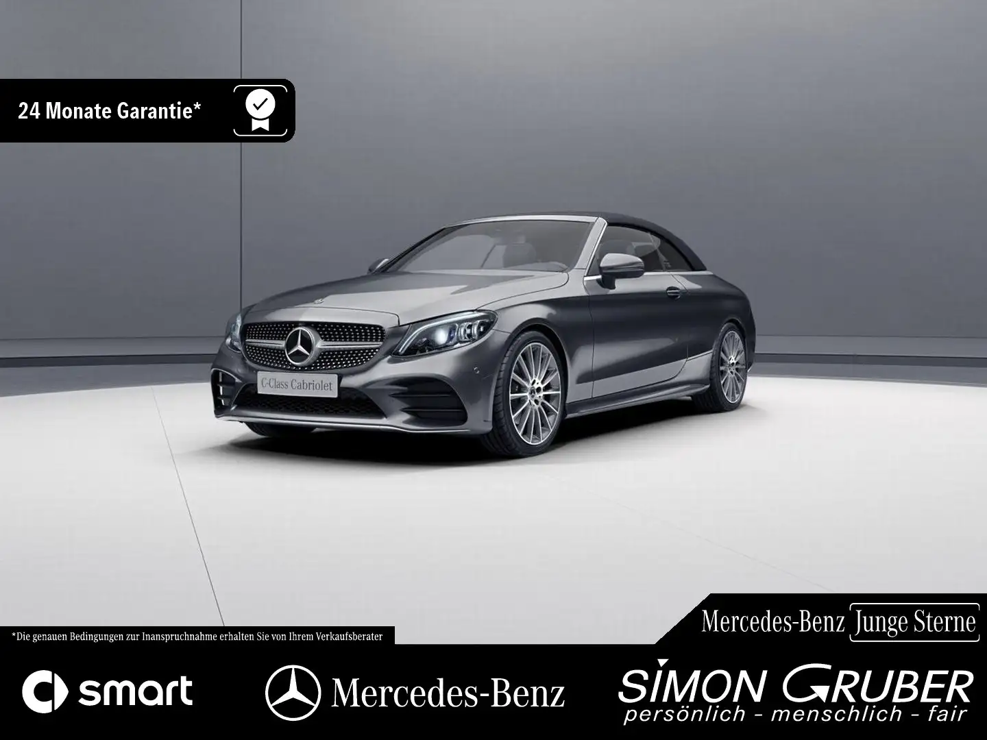 Mercedes-Benz C 200 Cabriolet AMG Multibeam Leder Distronic Grau - 1