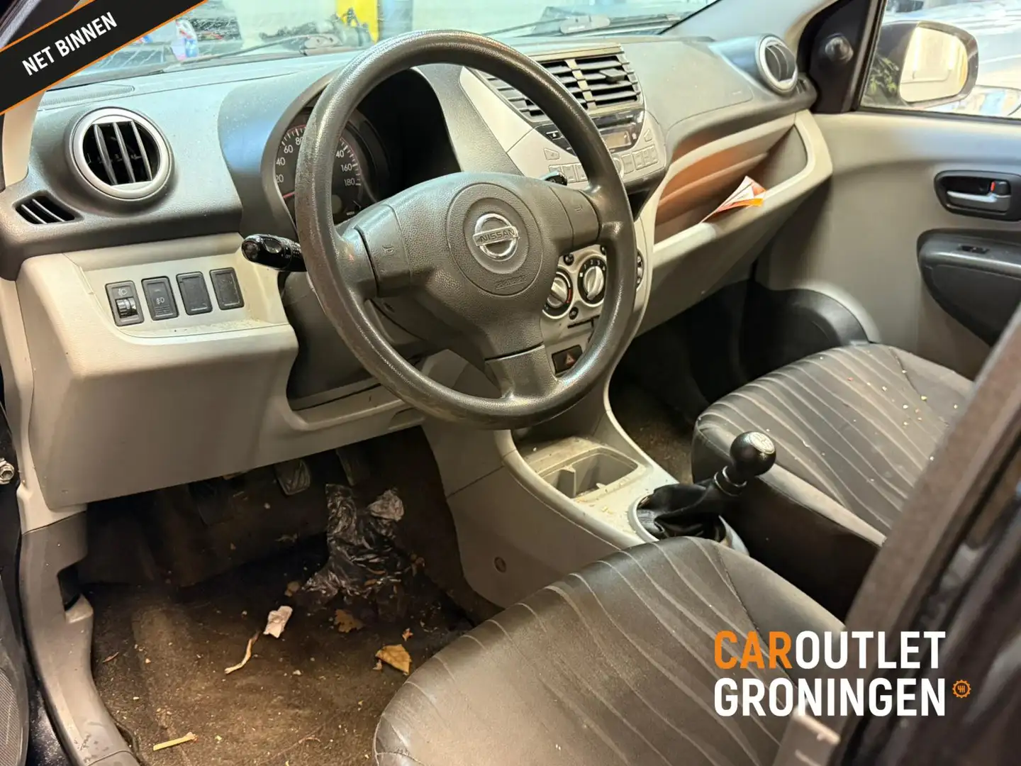 Nissan Pixo 1.0 Look 5D | BJ 2010 | AIRCO | INRUILKOOPJE Zwart - 2