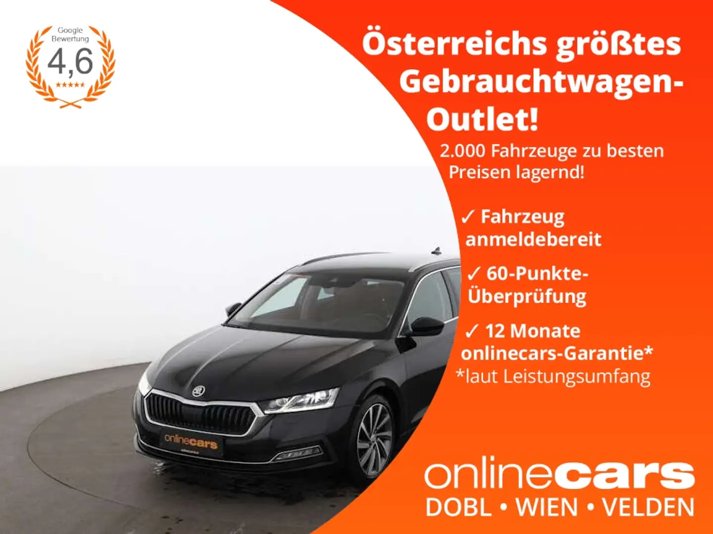 Skoda Octavia Combi 2.0 TDI First Aut MATRIX HEAD-UP Schwarz - 1