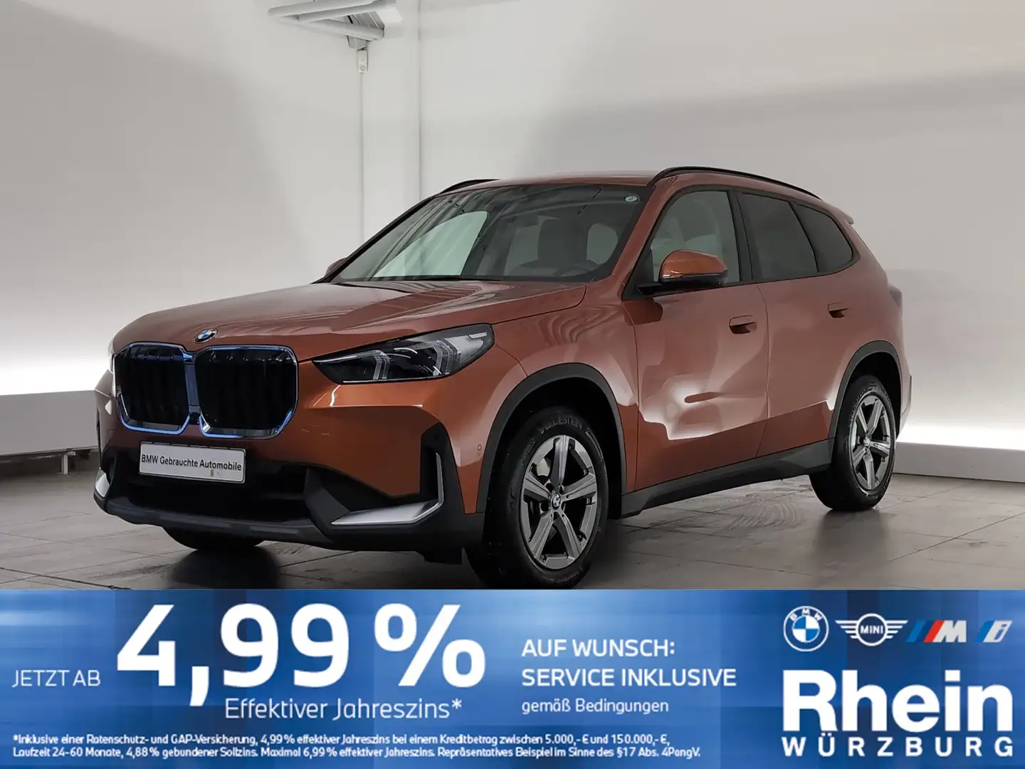 BMW X1 sDrive18d Navi/LED/AHK/RFK/HUD/ACC/PaA+/KomZg Navi Orange - 1