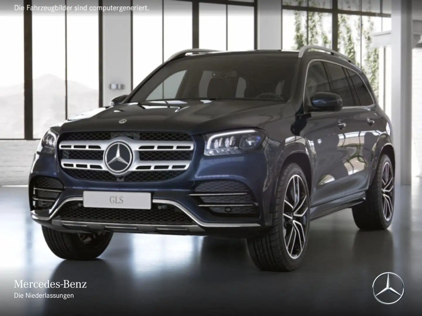Mercedes-Benz GLS 580 4M AMG+PANO+360+AHK+MULTIBEAM+STHZG+HUD+9G Blau - 2