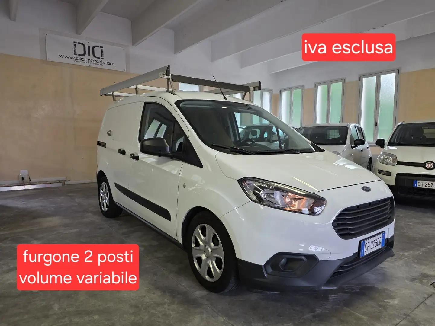 Ford Transit Courier 1.5 tdci Furgone cargo vol. variabile 2 posti +iva Bianco - 1
