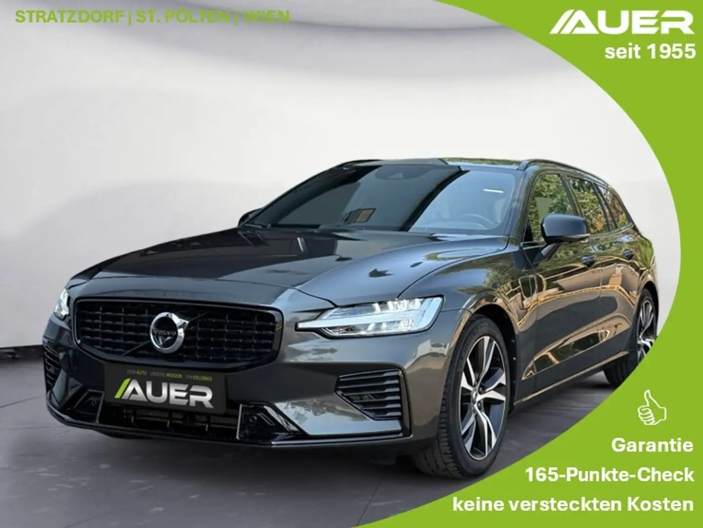 Volvo V60 T8 AWD Recharge PHEV R-Design Aut. 392PS | +AHK Grau - 1
