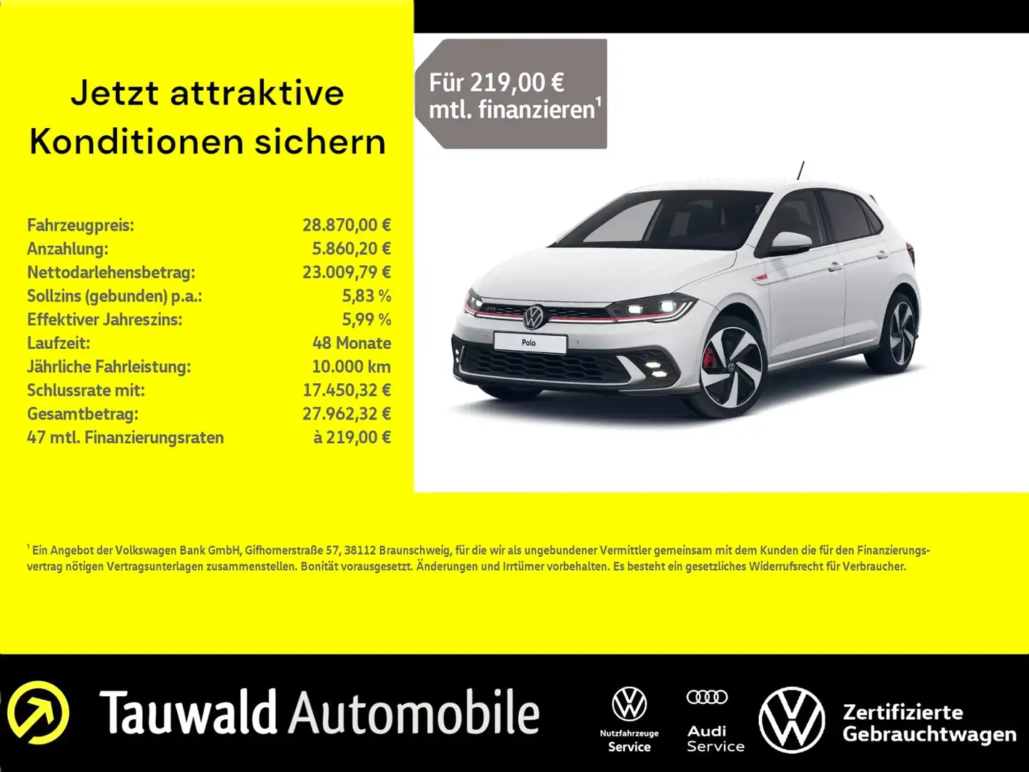 Volkswagen Polo GTI 2.0 TSI DSG MATRIX/RFK/DCP/APP Wit - 1