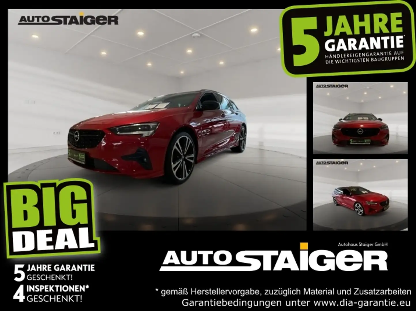 Opel Insignia Kombi Ultimate Automatik, AHK, OPC-Paket, Rojo - 1