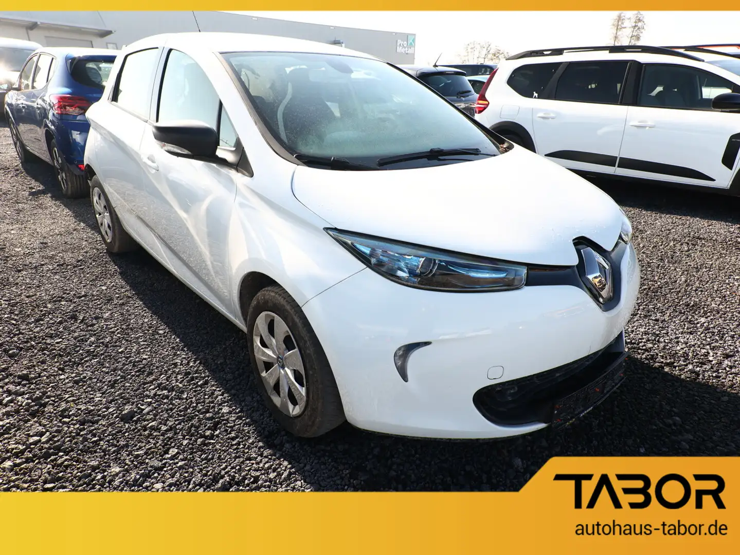 Renault ZOE Life 240km Miet-Bat. Nav Temp Klima Bianco - 2