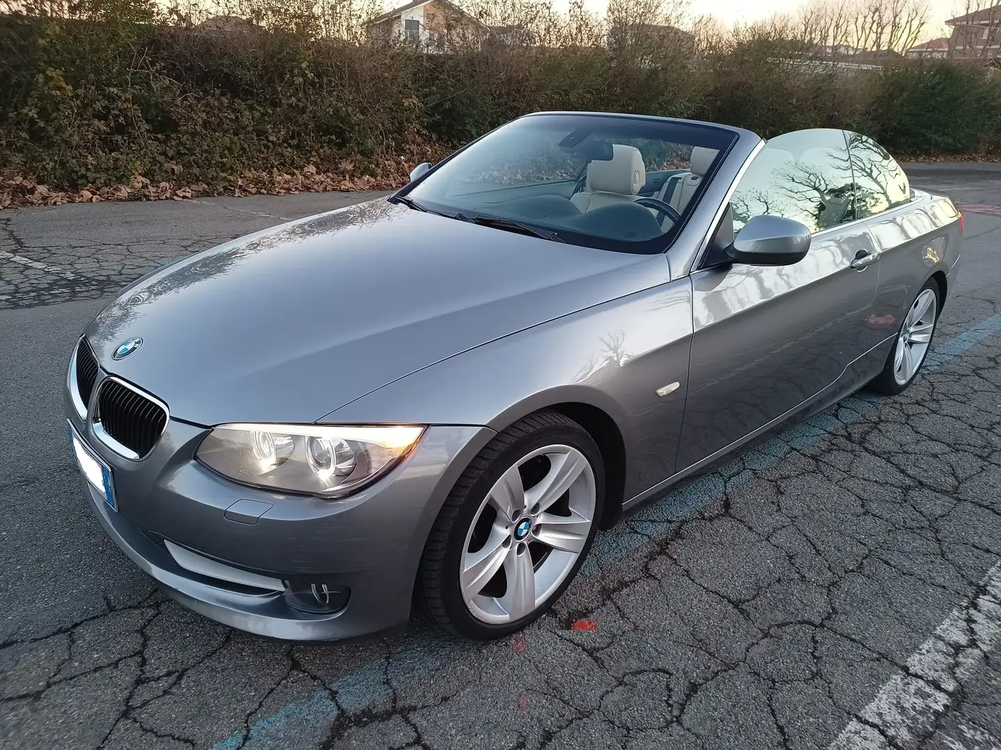 BMW 320 D Futura Cabrio Cambio Automatico Pelle Bianca Gris - 1