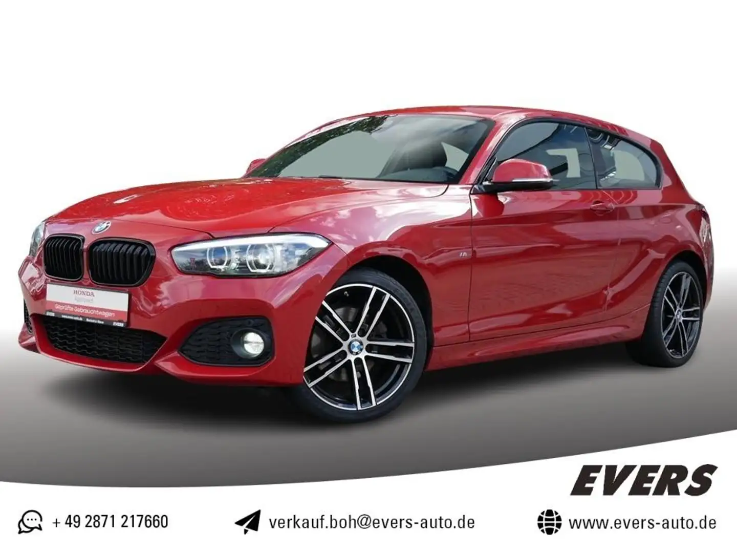 BMW 118 118 d xDRIVE M-SPORT+NAVI+18Z.+LEDER+PDC+SHZ Rot - 1