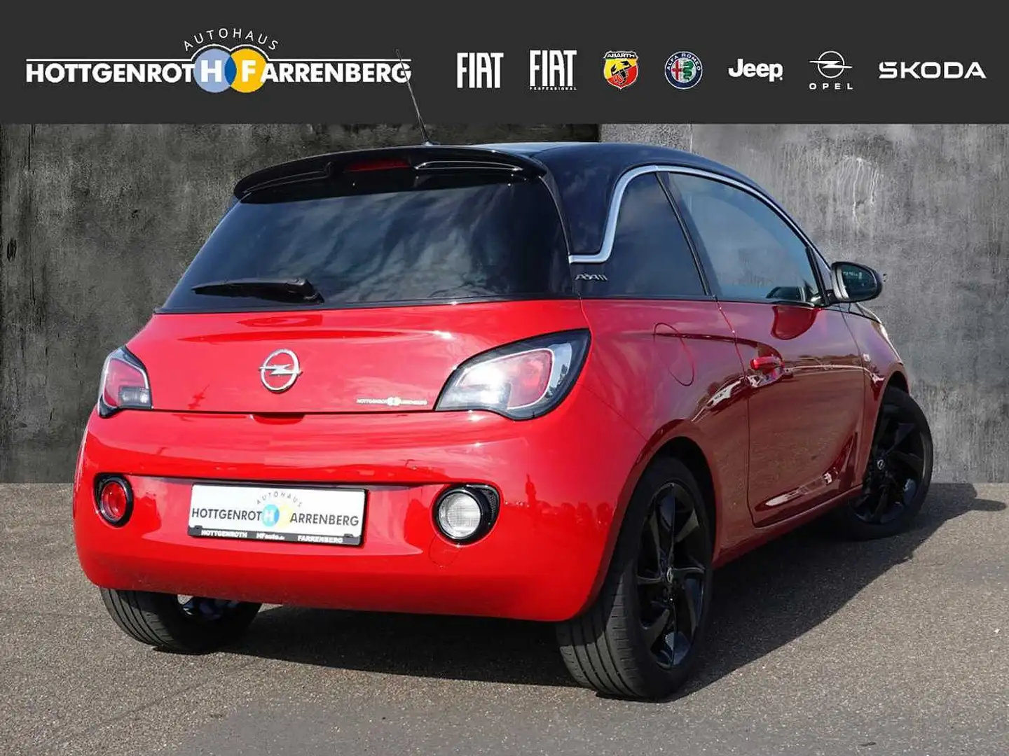 Opel Adam 1.4 Black Jack Teilleder LM 7x17 Tempom.Bi-Color Rouge - 2
