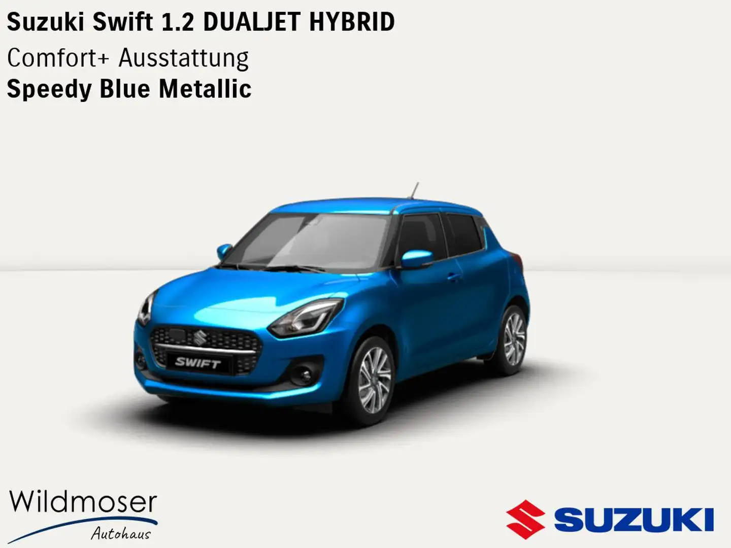 Suzuki Swift ❤️ 1.2 DUALJET HYBRID ⏱ 5 Monate Lieferzeit ✔️ Com Blau - 1