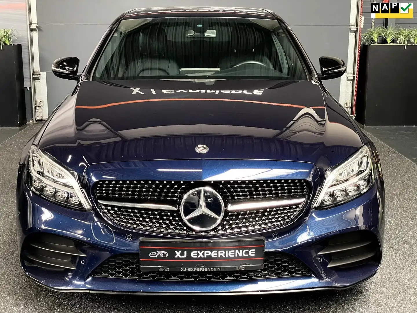 Mercedes-Benz C-klasse Business Solution AMG NIGHT LEER LED FACE Bleu - 1