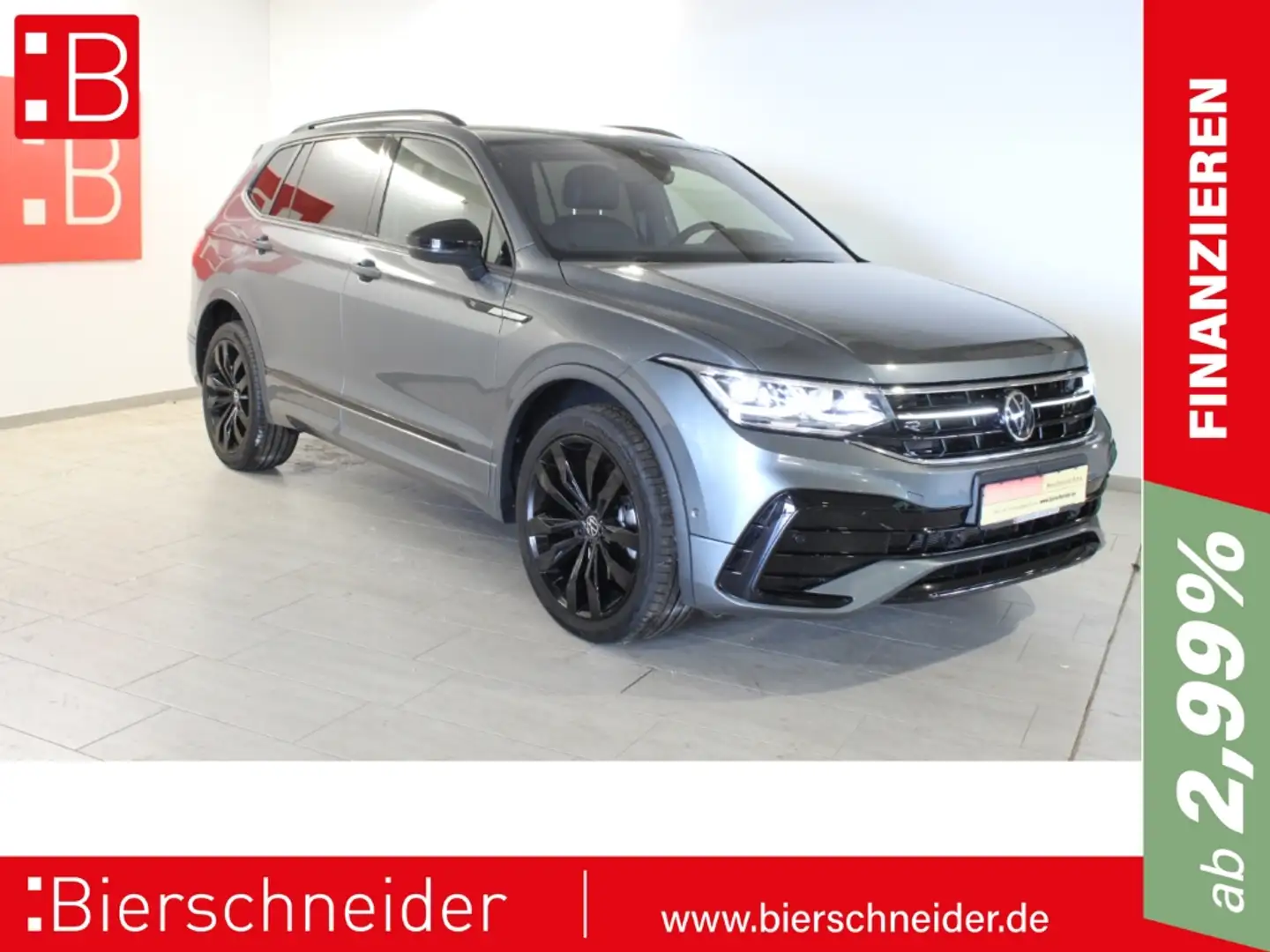Volkswagen Tiguan Allspace 2.0 TDI DSG 4Mo. 2x RLine Black FL 20 AHK 7-SITZE Grau - 1