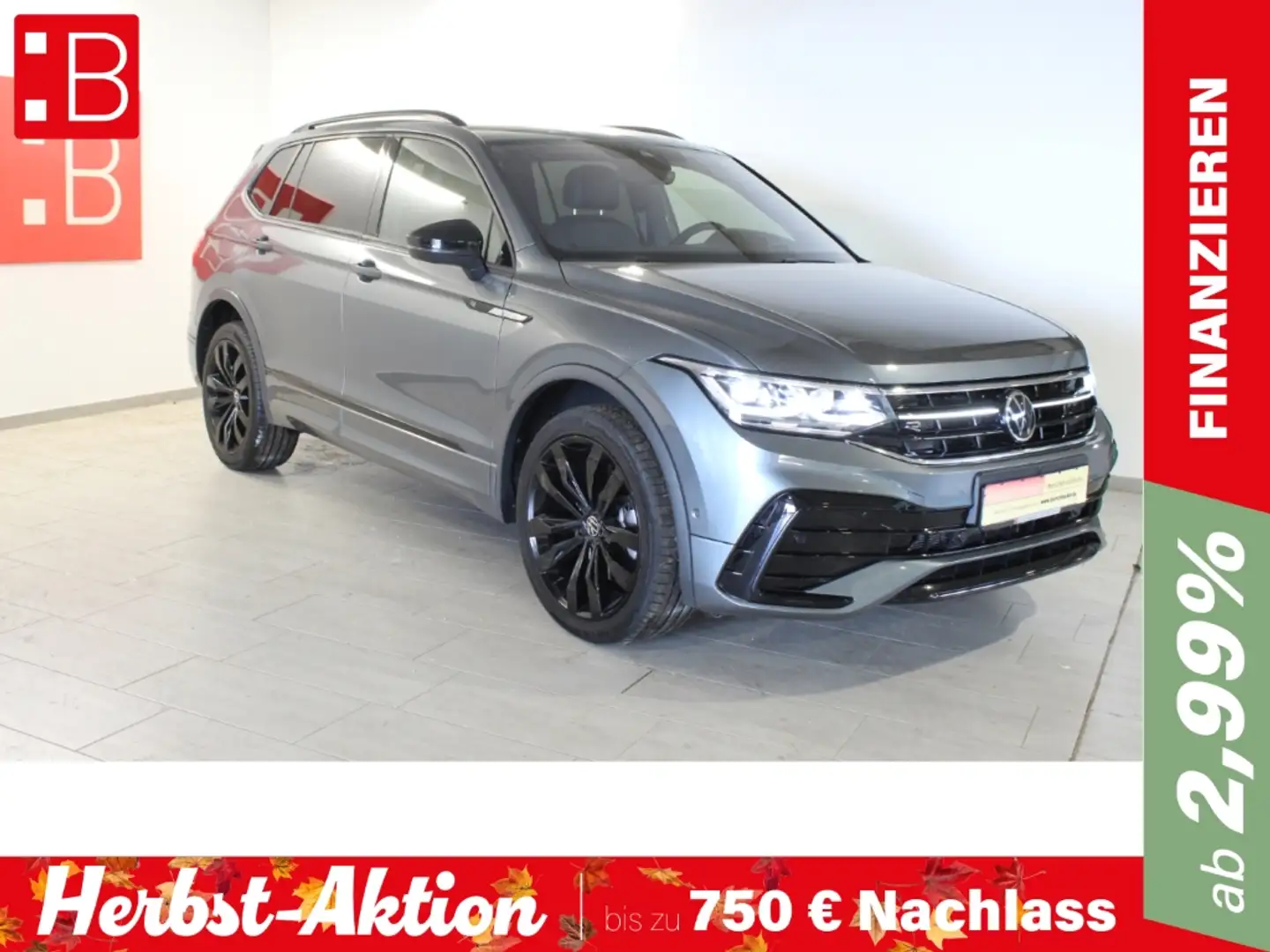 Volkswagen Tiguan Allspace 2.0 TDI DSG 4Mo. 2x R-Line Black FL 20 AHK 7-SITZE Grau - 1