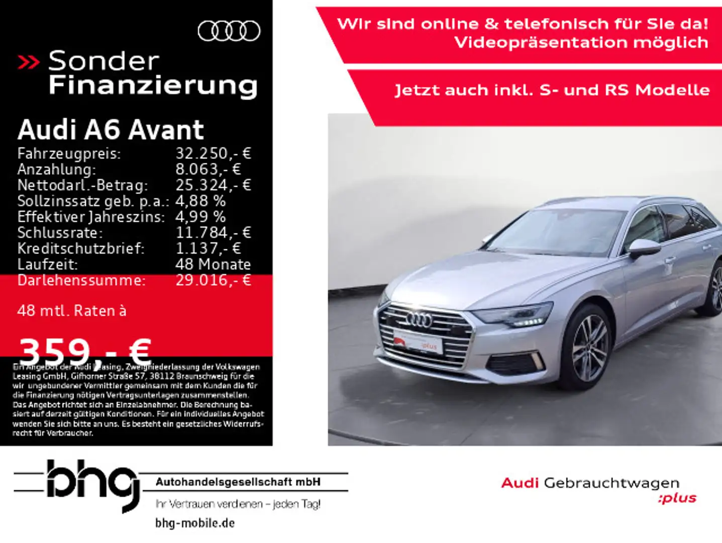 Audi A6 design 40 TDI qu Silber - 1