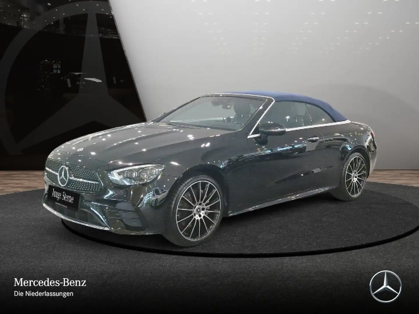 Mercedes-Benz E 300 d Cabrio 4M AMG+360+MULTIBEAM+FAHRASS+20"+9G Schwarz - 2