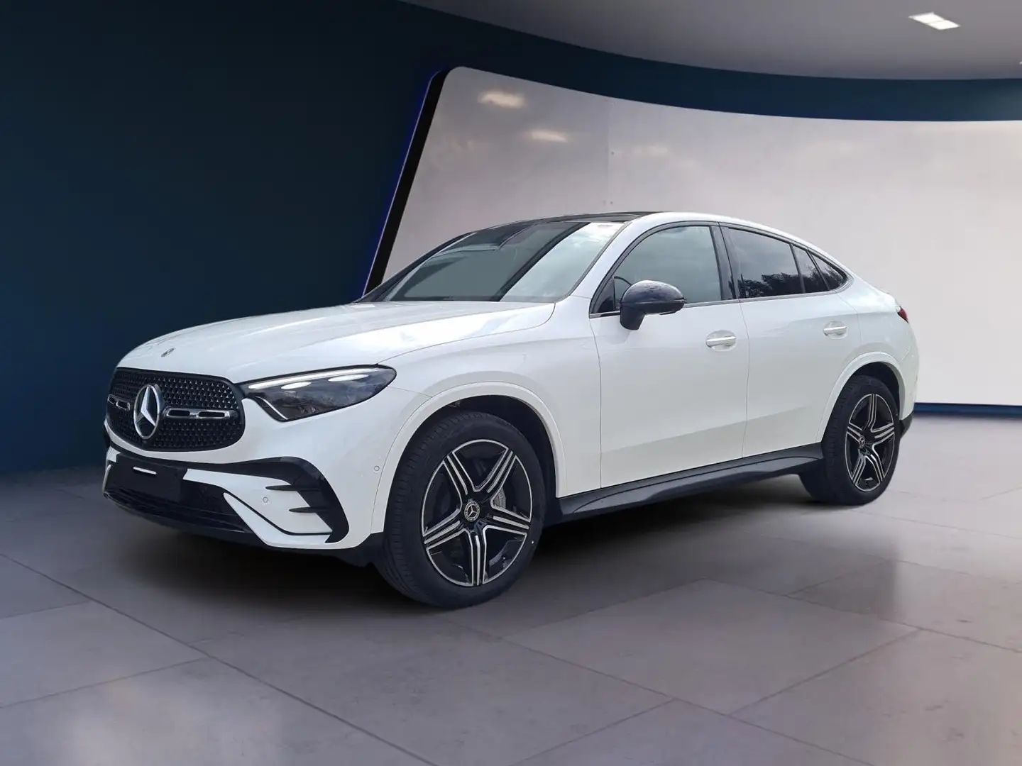 Mercedes-Benz GLC 220 d 4Matic Coupe AMG AHK PremiumPlus Burmester Weiß - 1