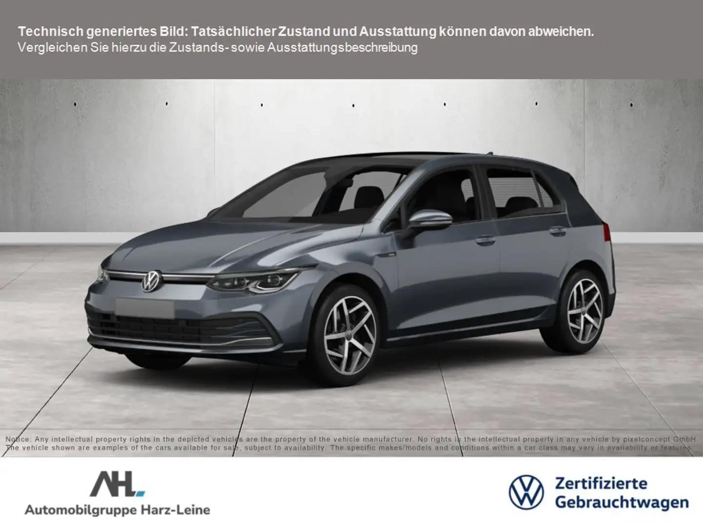 Volkswagen Golf VIII 1.5 TSI Life LED Navi ACC PDC SHZ Grau - 1