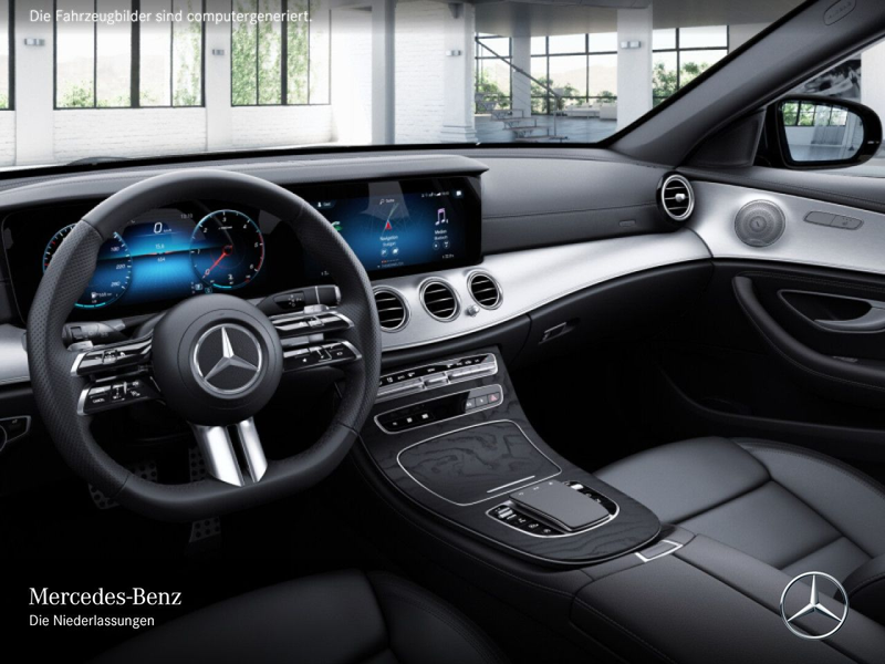 Mercedes-Benz E 400 d T 4M AMG+PANO+360+AHK+LED+FAHRASS+KEYLESS — photo 11