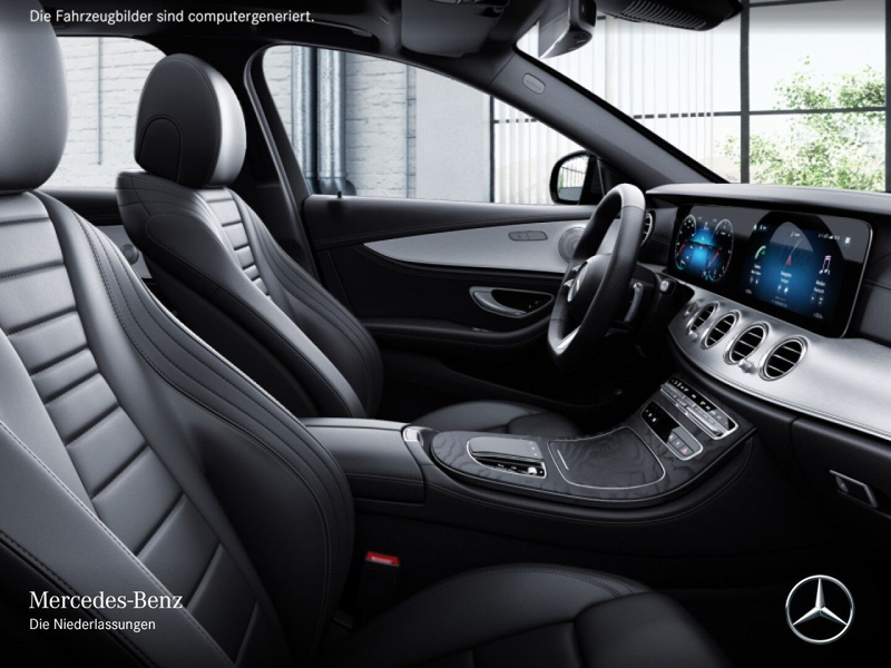 Mercedes-Benz E 400 d T 4M AMG+PANO+360+AHK+LED+FAHRASS+KEYLESS — photo 13