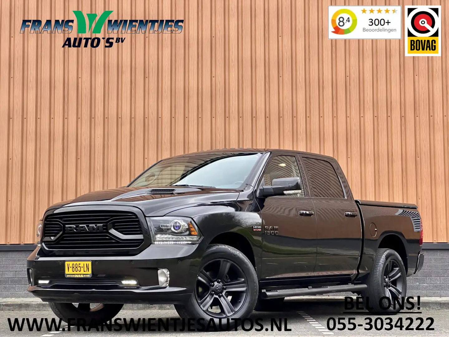 Dodge RAM 1500 5.7 V8 4x4 Quad Cab 6'4 Sport | LPG | Panoram Zwart - 1