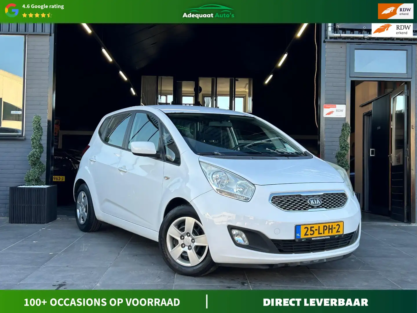 Kia Venga 1.4 CVVT X-tra|Airco|Cruise|PDC|Trekhaak|NAP|APK Wit - 1