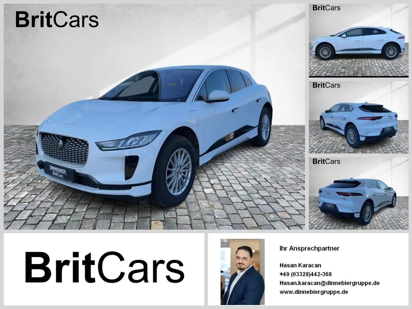 Jaguar I-Pace S EV400 22MY DynLicht STH SpurH LED KeyLess Blanc - 1