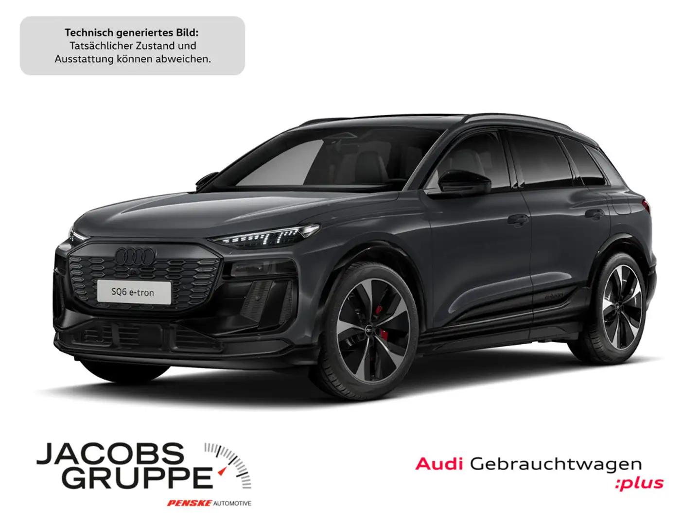 Audi SQ6 e-tron S-Sitze+/Rauten/Pano/HuD/Luftf./360°/AHK/OLED/21Z Gris - 1