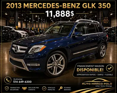 2013 Mercedes-Benz GLK SUV / Crossover All-Wheel Drive 7-Speed Automatic