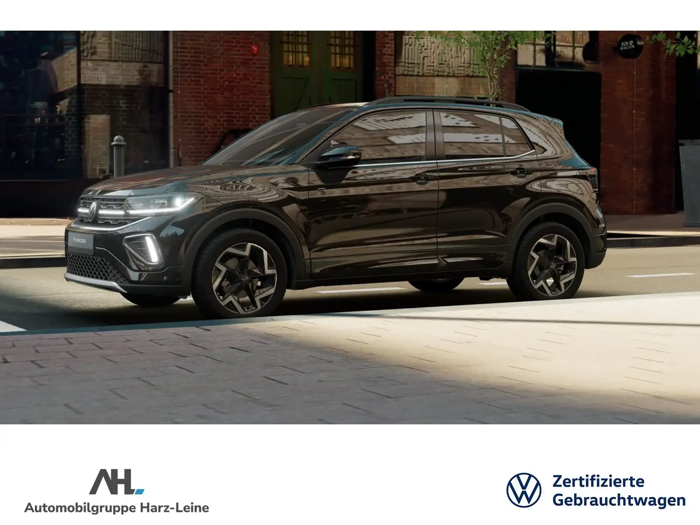 Volkswagen T-Cross R-LINE TSI DSG+ALU1 17''+AHK+RÜCKFAHRKAMERA+TRAVEL Noir - 2