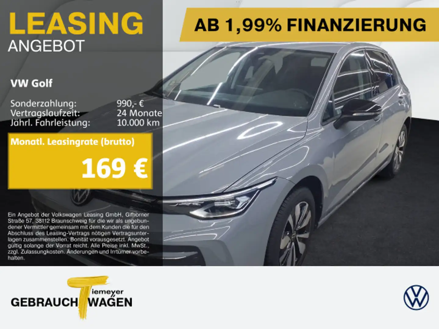 Volkswagen Golf 1.5 TSI GOAL LED+ AHK KAMERA ASSIST Gris - 1