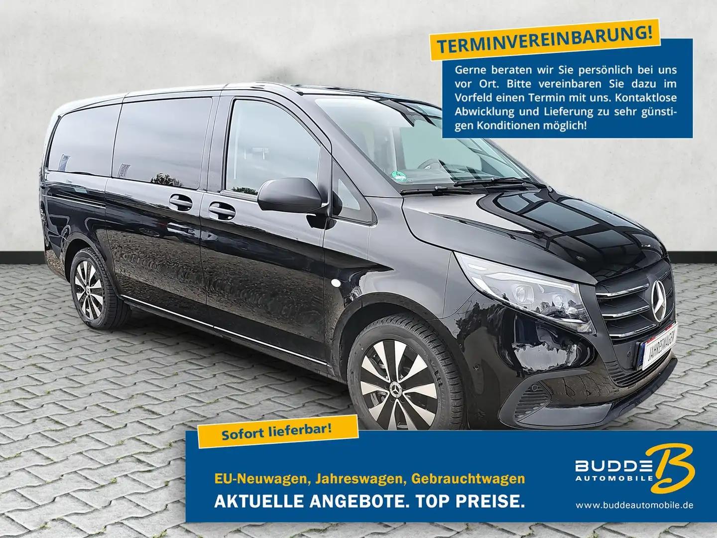 Mercedes-Benz Vito Tourer 116 CDI 9G Select lang 9-Si. AHK Zwart - 1