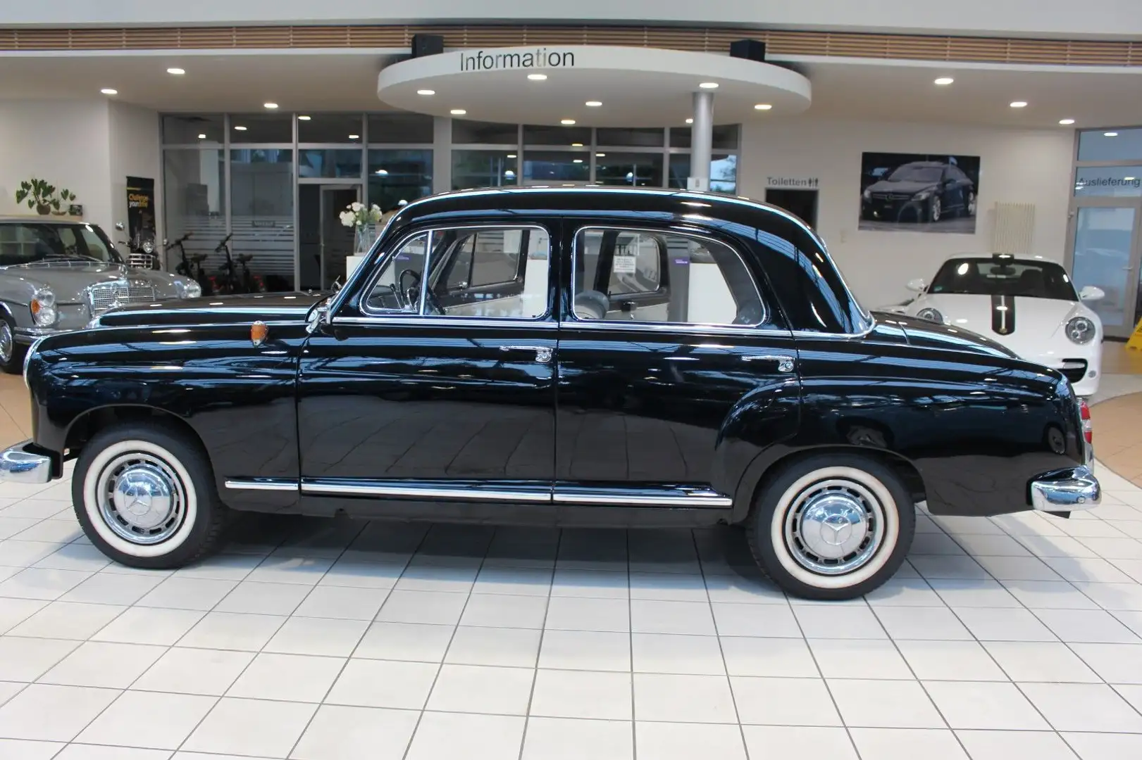 Mercedes-Benz 190 Ponton+ 53 JAHRE EIN BESITZER+DEUTSCHES FAHR Black - 1