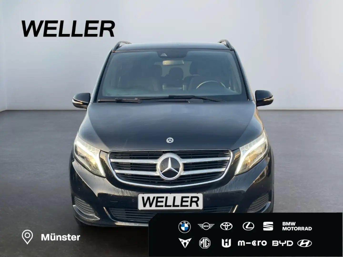 Mercedes-Benz V 220 d lang 7G Edition *LED*DISTR*Pano*StHz*AHK* Schwarz - 2