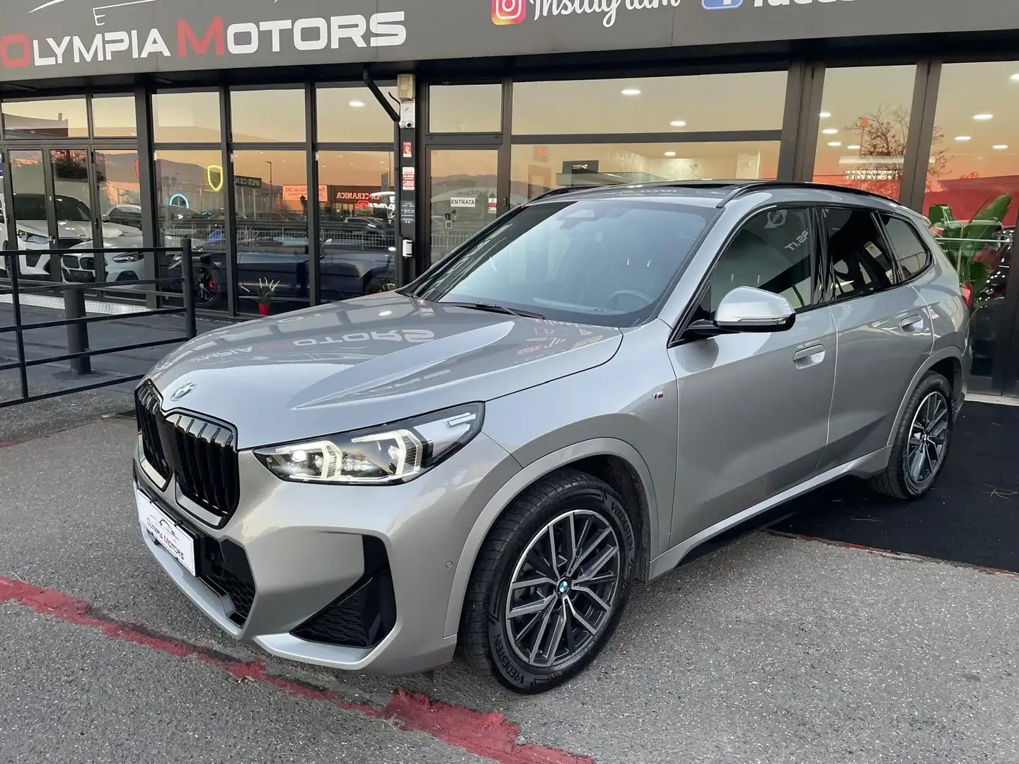 BMW X1 S DRIVE 18D M SPORT NAVI LED PELLE TETTO KAMERA Grigio - 1
