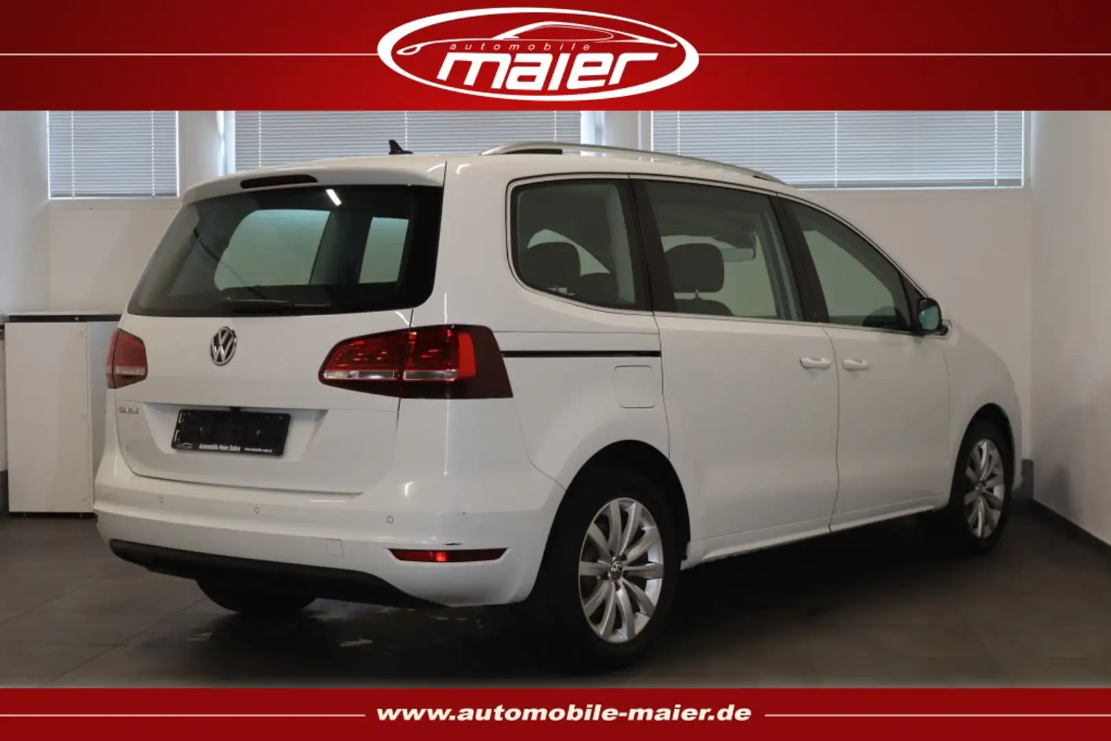 Volkswagen Sharan 2.0 TDI DSG Highline-7SI.-NAV-XENON-ACC- Weiß - 2
