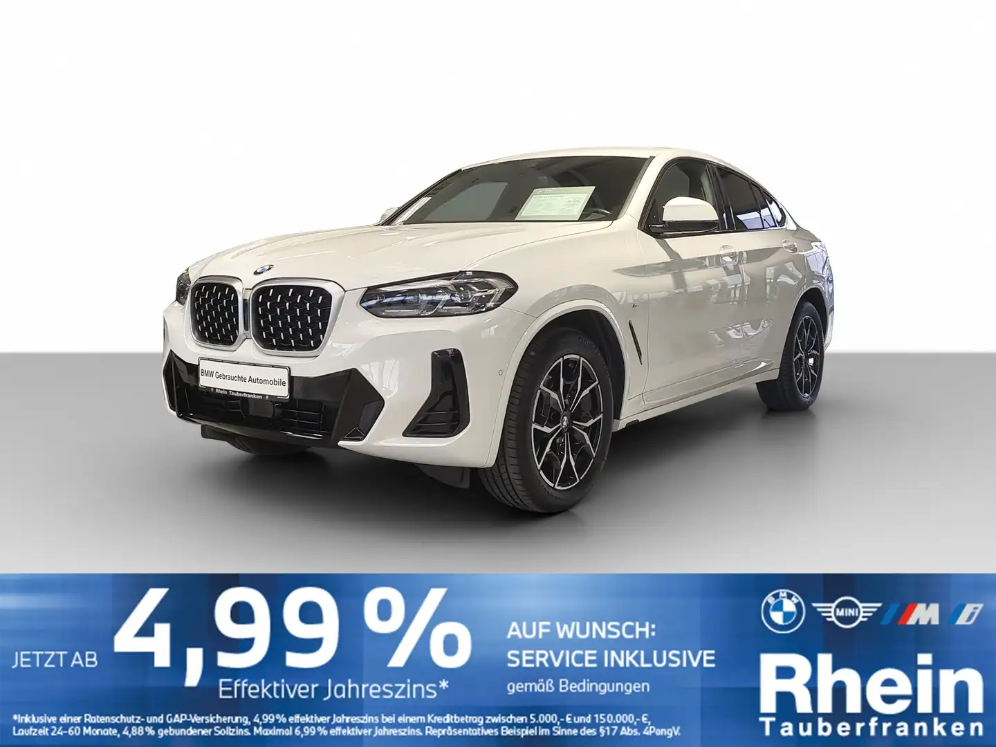 BMW X4 xDrive30d NaviProf*AHK*Parkassist*ACC Weiß - 1