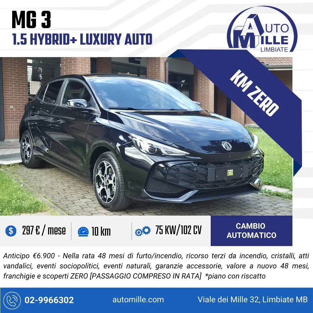 MG MG3 1.5 hybrid+ Luxury auto Negro - 1