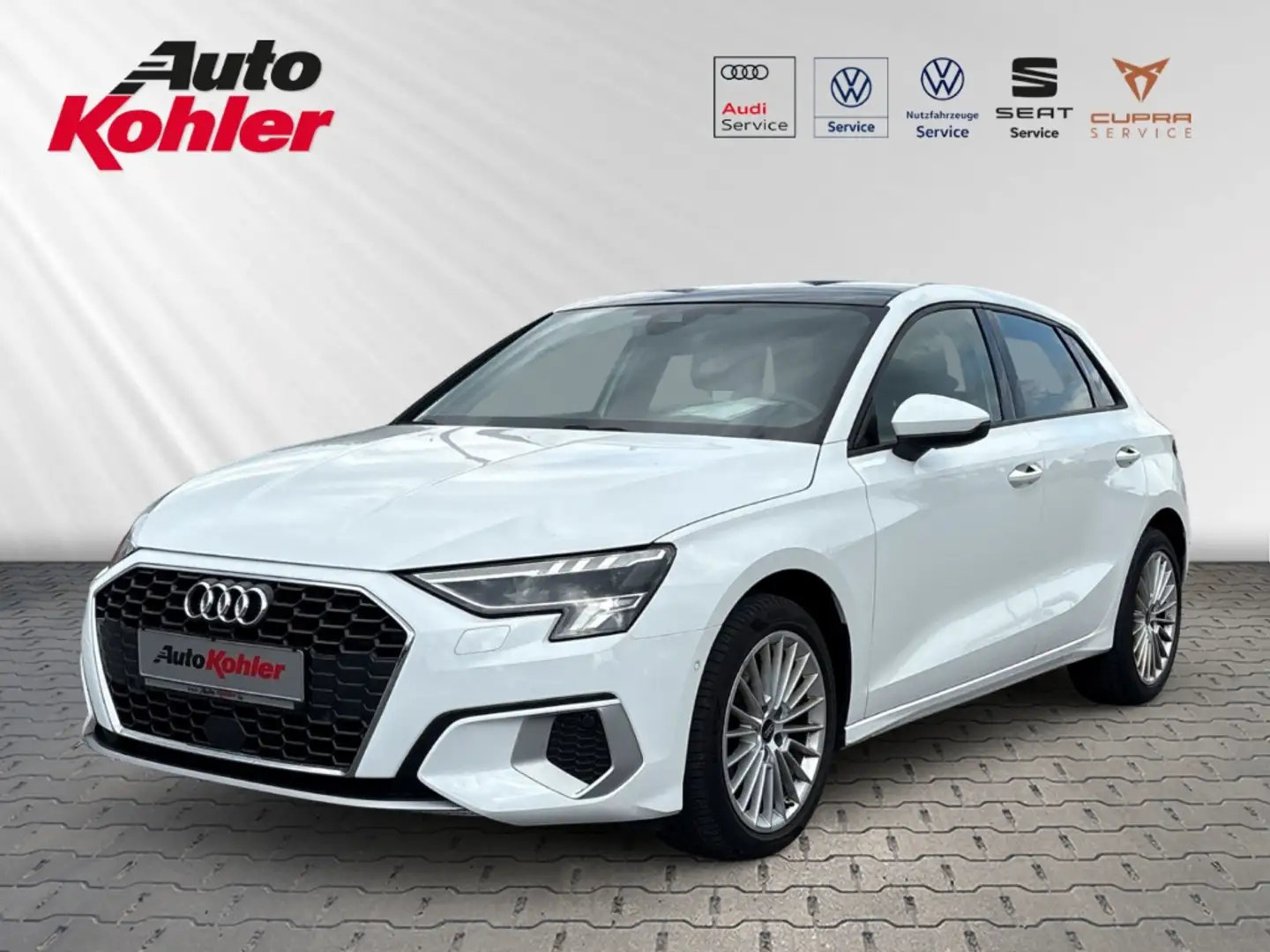 Audi A3 Sportback 30 TDI advanced 2.0 Pano Business LED Weiß - 1
