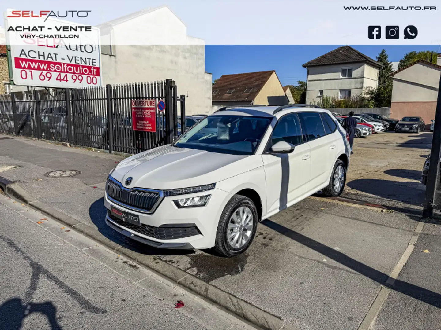 Skoda Kamiq 1.6 TDI 116CH BUSINESS DSG7 Blanc - 1