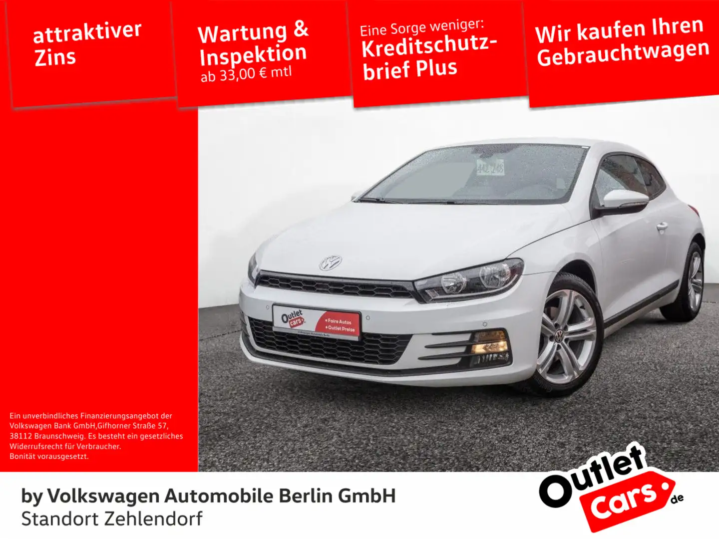 Volkswagen Scirocco 1.4 TSI Klima PDC SHZ Telefon Bianco - 1