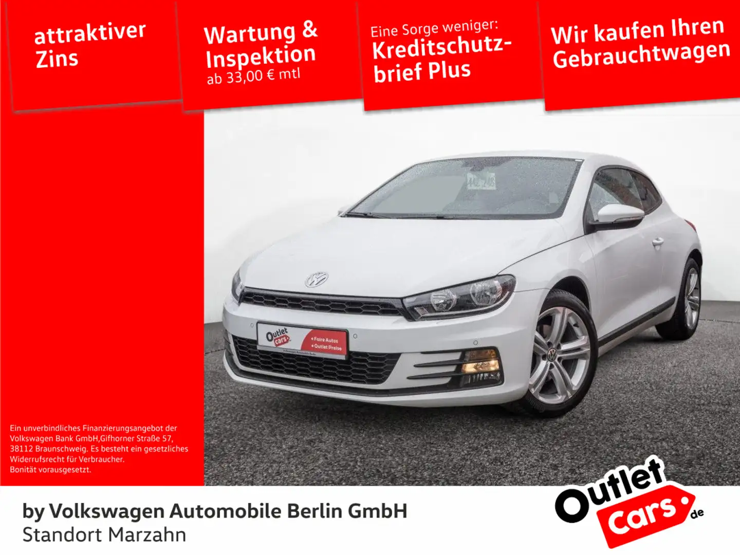Volkswagen Scirocco 1.4 TSI Klima PDC SHZ Telefon Weiß - 1