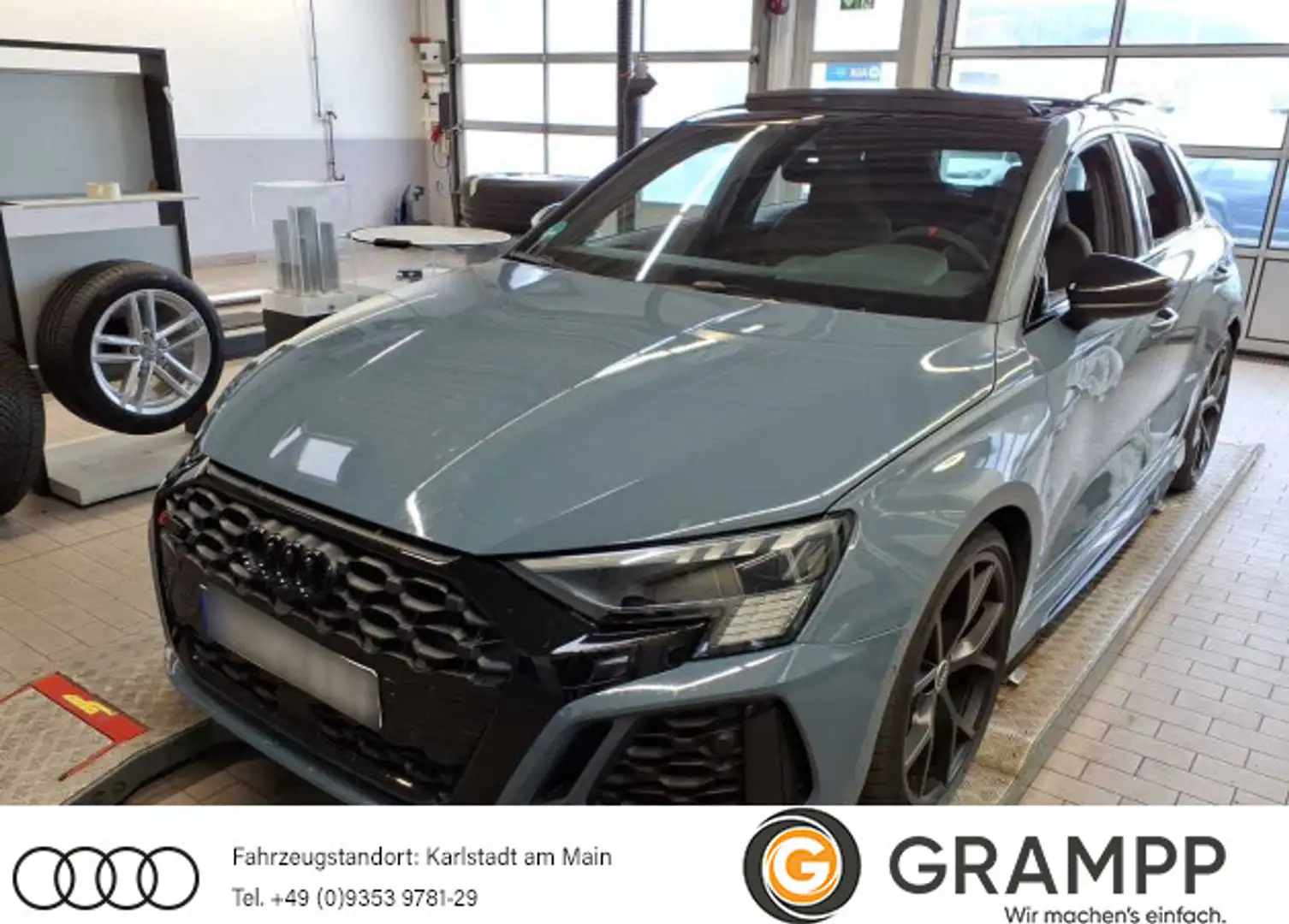 Audi RS3 +SPORTABGAS+OPTIK+PANORAMA+MATRIX Szary - 1