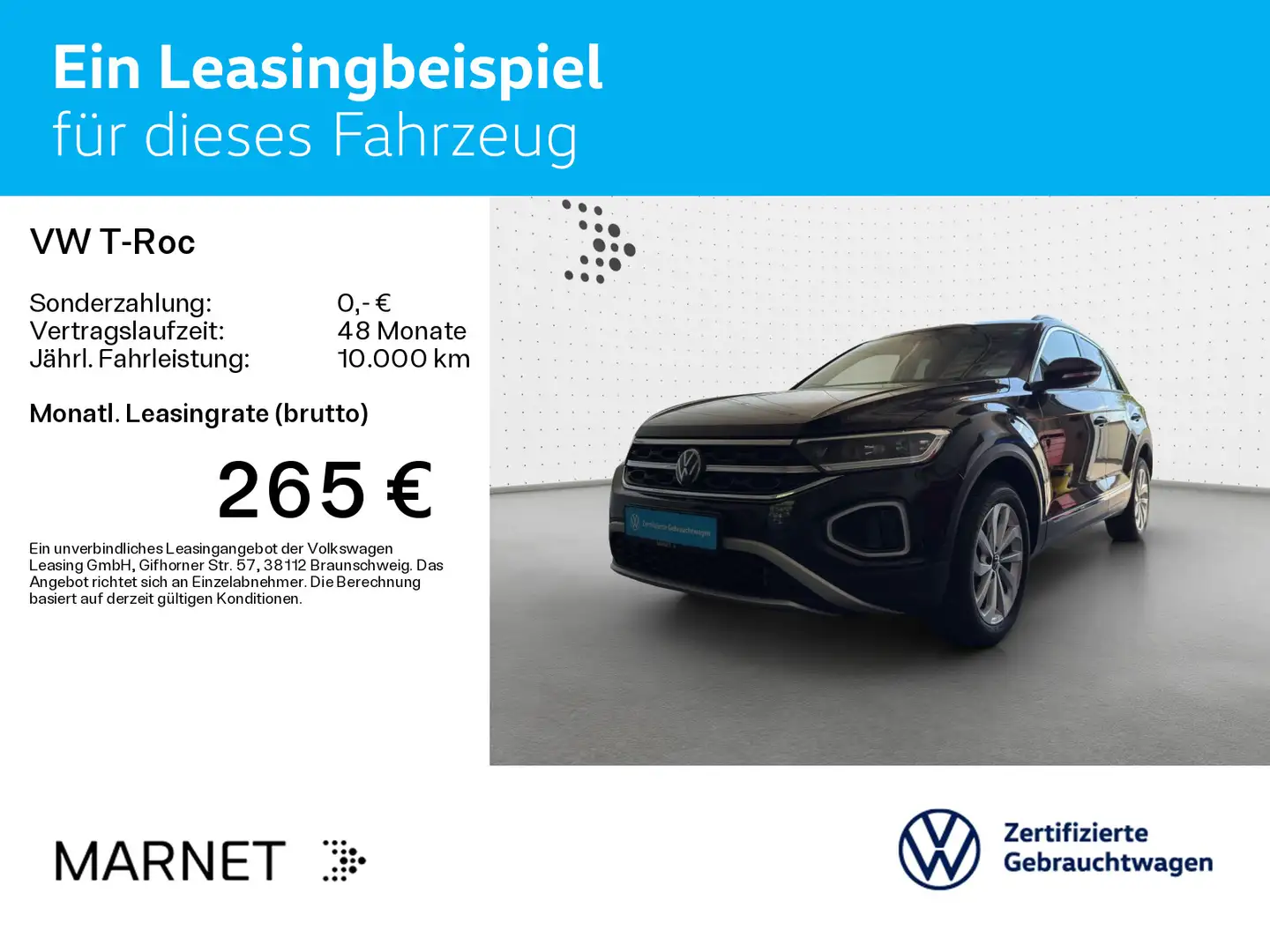 Volkswagen T-Roc T-ROC 1.5 TSI DSG STYLE*LED*AHK*NAVI*KLIMA*PDC*S Noir - 2