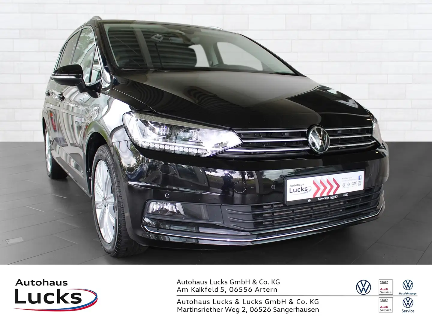 Volkswagen Touran Highline 2.0 TDI LED NAVI AHK ACC 7-SITZE Schwarz - 1