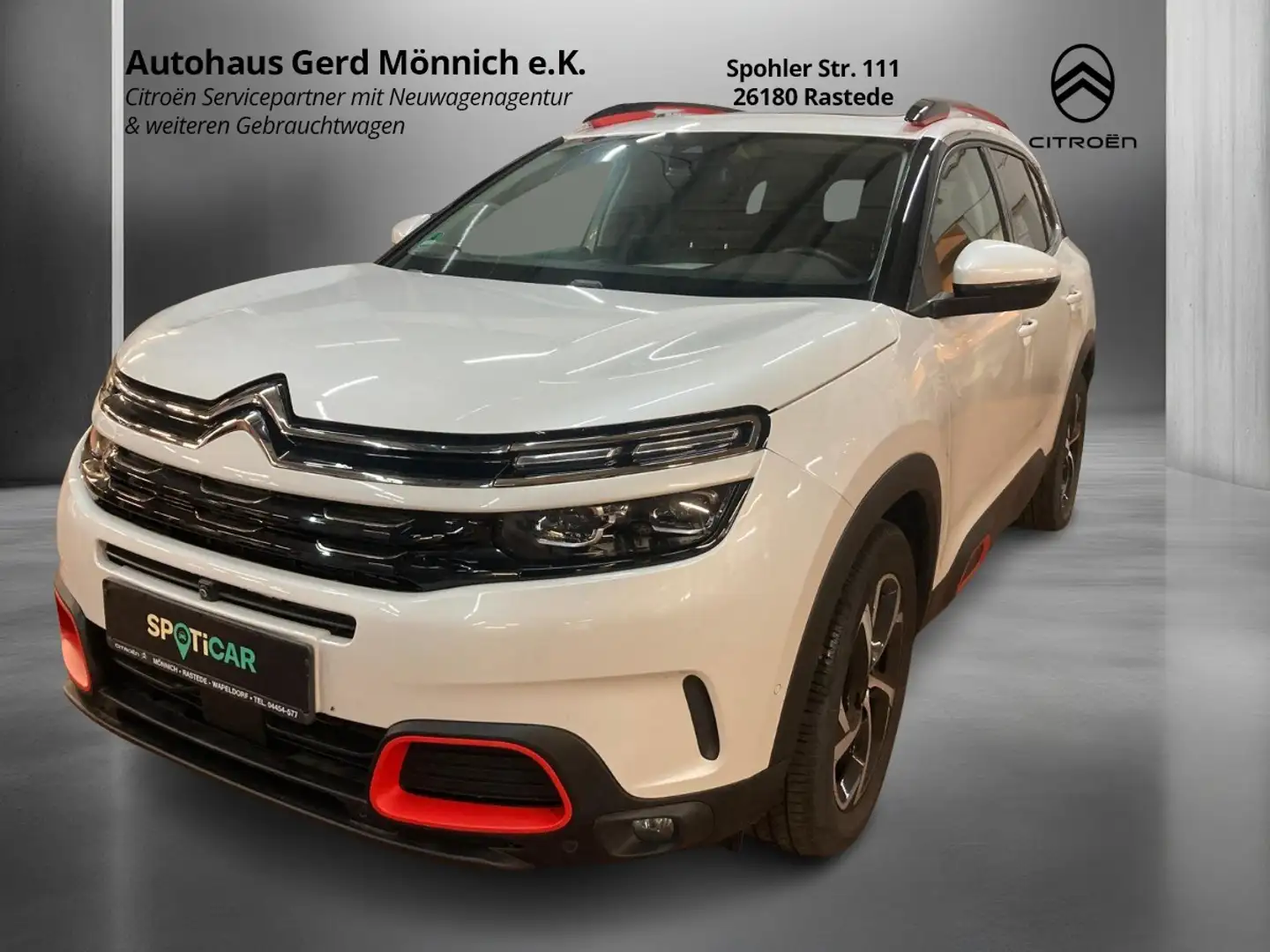 Citroen C5 Aircross 1 1.6 PureTech 180 Shine Automat. SHZ ACC Pano Bianco - 1